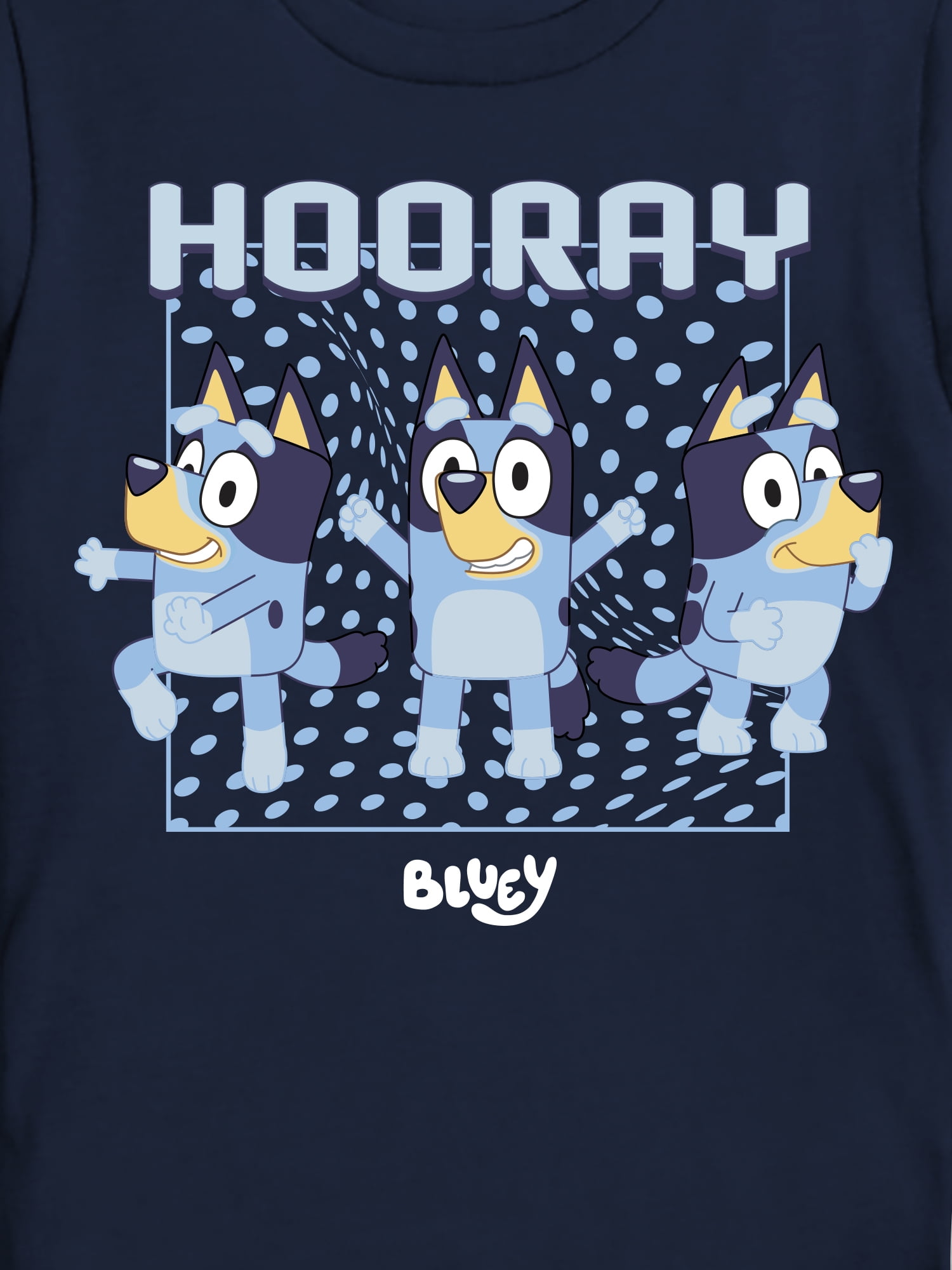 Bluey Boys Hooray Bluey, Crew Neck, Short Sleeve, Graphic T-Shirt, Sizes 4-18