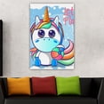 thumbnail image 5 of OWNSERIES Home Decor Cute Baby Unicorn Pattern Canvas Wall Art Paintings for Living Room - Canvas Framed Print Wall Artworks Ship From US Warehouse, 5 of 5