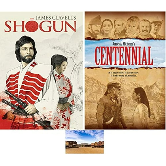Richard Chamberlain Complete Mini Series Double Feature Shogun & Centennial Includes Glossy Print Western Movie Set Art Card