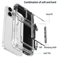 thumbnail image 5 of AUKEMP Transparent black Anti-Fall Phone Case with Card Package & Lens Screen Protector for Apple iPhone 15 pro Max - Large Capacity & Anti-Slip Design, 5 of 7