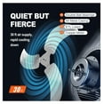 thumbnail image 2 of 20 Inch Wall Mount Fan - 4650 CFM High Velocity Industrial Fan, 3-Speed Oscillating Commercial Fan for Warehouse, Patio, Basement - ETL Listed, Black, 2 of 7