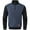 Black with grayblue, variant on Pdbokew Men's Long Sleeve 1/4 Zipper Stand up Collar Warm Jacquard Sweatshirt Black L