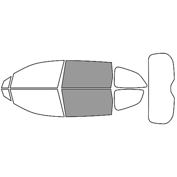 Rvinyl Window Tint Kit Compatible with Subaru Ascent 2019-2025 - Back Precut Kit - 50%