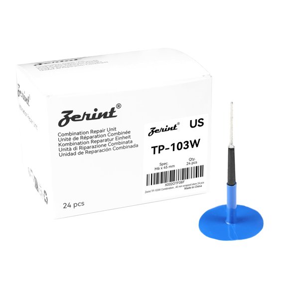 Unidad de reparación de neumáticos ZERINT TP-103W, 24 piezas, 45 x 6 mm