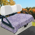 thumbnail image 2 of Yuyamidu Christmas Golf Cart Seat Covers 2 Passenger, Snowflake Golf Cart Seat Covers Purple Flannel Gof Cart Seat Blanket Club Car Accessories, 2 of 8