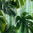 thumbnail image 5 of Orinice Tropical plant shower curtain set, green jungle rainforest Hawaiian monstera palm leaf banana leaf plant nature landscape bathroom shower curtain with 12 hooks 60x72, 5 of 7