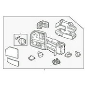 Genuine OE Ford Mirror Assembly - HC3Z-17682-CD Fits select: 2017-2021 FORD F250, 2017-2021 FORD F350