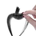 thumbnail image 2 of Gzwccvsn Clip In Bangs Human Hair Thin, 2024 Wispy Hair Bangs Clip in Human Hair, Fringe Curtain Bangs Hair Clip on Wiggy Front Hair Pieces for Women, Lace Front Bangs Clip in Hair Extensions, 2 of 7
