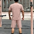 thumbnail image 2 of hoksml Men's Outdoor Sports Shorts Solid Color Nylon Elastic Waist Drawstring Shorts Versatile Casual Loose Five Quarter Pants Athletic Shorts, 2 of 5