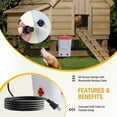 thumbnail image 7 of Heated Chicken Waterer 3 Gallon Poultry Water Heater with 4 Nipples Thermostatically Controlled Freeze Proof Chick Waterer Heater for Winter Chicken Turkey Pigeon Goose$$Garden & Patio, 7 of 7