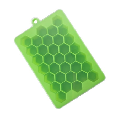 

KKCXFJX Ice Cube-Tray Mould With Lid Honeycomb Shape 33 Grids Food Safe Grade Silicone