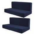 thumbnail image 3 of funtasica 2Pcs RV Seat Covers Camper Cushion Covers Easy Fitted Comfort Camper Cushion Slipcovers Sofa Furniture Protector for Trailers blue, 3 of 8
