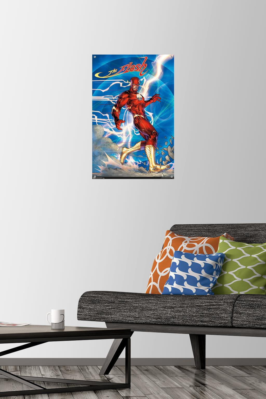 DC Comics - The Flash - Jim Lee Wall Poster with Push Pins, 14.725" x 22.375"