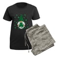 thumbnail image 5 of CafePress - St Patricks Day - Women's Short Sleeve Print T-Shirt and Pants Dark Cotton Pajama Set, 5 of 7