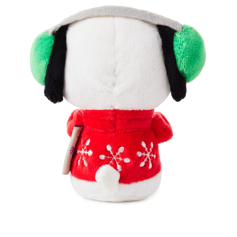 Hallmark Itty Bittys Peanuts Snoopy Caroling Musical Plush Toy