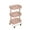 Rose Gold, variant on Rose Gold Lexington 3-Tier Rolling Cart by Simply Tidy - Metal Utility Storage Carts with Locking Wheels for Craft Room - Office - or Home Organization - 12 Pack