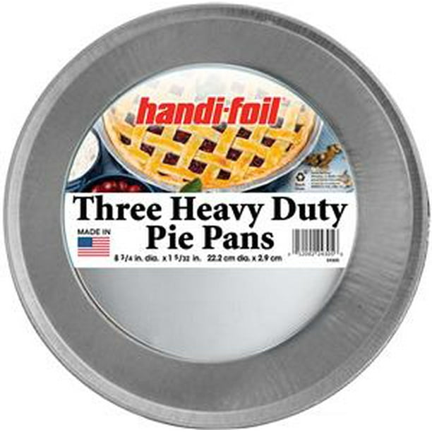 HandiFoil Super King Heavy Duty Aluminum Foil Pie Pans, 3 Count