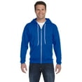 thumbnail image 2 of Anvil Full Zip Hooded Fleece (71600) Royal Blue, L, 2 of 2