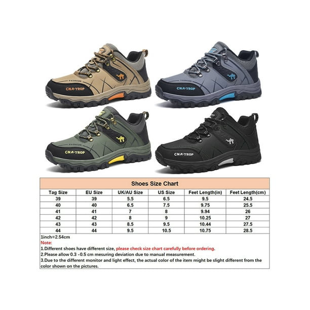 Woobling chaussures de randonnée pour hommes baskets basses baskets de  trail imperméables chaussures de plein air respirantes sports baskets de  sport antidérapantes légères Brun 6.5 