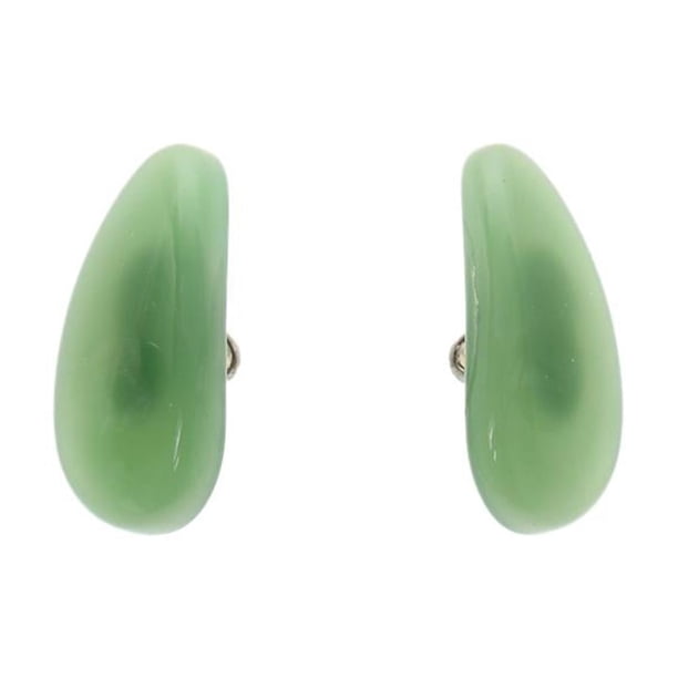 1 par de almohadillas nasales de jade para gafas de sol y de vista, con rosca. Verde