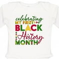 thumbnail image 4 of Inktastic Celebrating My First Black History Month for Kids Boys or Girls Long Sleeve Baby Bodysuit, 4 of 5