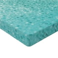 thumbnail image 2 of Ambesonne Blue and White Fitted Sheet, Polka Dot Pattern, Twin Size, Turquoise Seafoam, 2 of 3