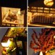 thumbnail image 3 of 1 casa de muñecas en miniatura de madera/playa/mercado de automóviles, kit de casa de muñecas DIY, modelo 3D, regalos creativos para amigos, padres (estilo villa) brillar Electrónica, 3 of 5