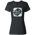 thumbnail image 3 of Inktastic Aunt of the Bride with White Flower Wreath Women's T-Shirt, 3 of 5