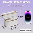 thumbnail image 4 of Vaporizador de viaje Quuejenl Mini portátil 1000 W 300 ml blanco, 4 of 7