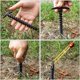 thumbnail image 4 of 10 Piezas Estacas de Plástico Resistentes para Tienda de Campaña Estacas Atornillables para Jardín Camping Viajes al Aire Libre 14,5 x 7 cm, 4 of 5