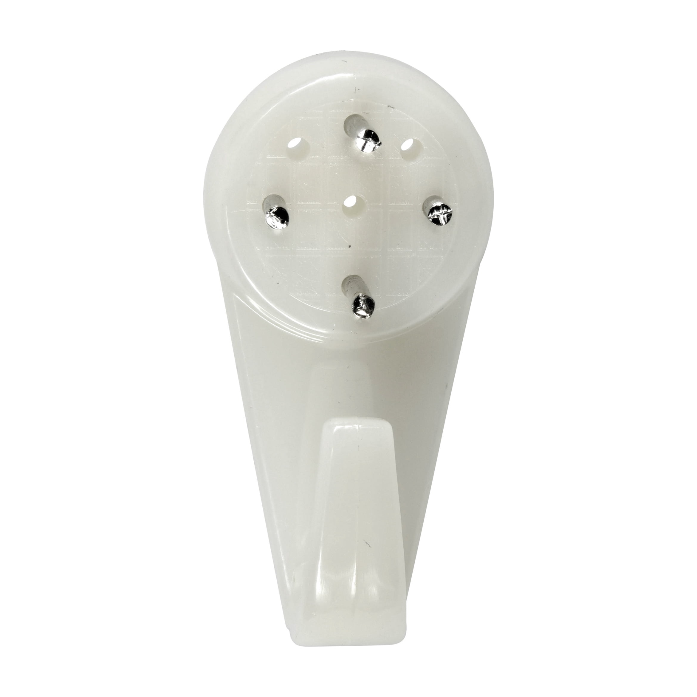 OOK Wall Grip, Hard Wall Hangers, Steel, White, 25LB, 3 Pieces