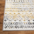 thumbnail image 6 of Distressed Boho Geometric Modern 2'x7' Yellow Runner Rug, 6 of 7