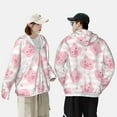 thumbnail image 6 of Daiia Cartoon Pig UPF 50+ Sun Protection Hoodie Jacket Lightweight Long Sleeve Sun Shirt for Women Men with Pocket Hiking Outdoor-XX-Large, 6 of 9