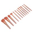 thumbnail image 2 of Brocha De Maquillaje, Juego De Brochas De Maquillaje, 12 Piezas De Cerdas Gruesas, Luz De Regalo Universal Uniformemente Extendida Combinada Para Principiantes Profesionales Para ANGGREK EA1410, 2 of 8