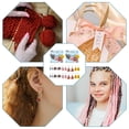 thumbnail image 6 of 20 Pcs Study Theme Stitch Markers Books Pencils Crochet Stitch Marker Charms Removable 304 Stainless Steel Clasps Locking Stitch Marker for DIY, 6 of 6