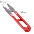 thumbnail image 3 of 12pcs U Tijeras de coser Clippers, bordado Thrum hilo hilo de pesca cortador de abalorios, mini tijeras pequeñas para recortar, ideal para puntadas, suministros de bricolaje. Afortunado Sencillez, 3 of 5
