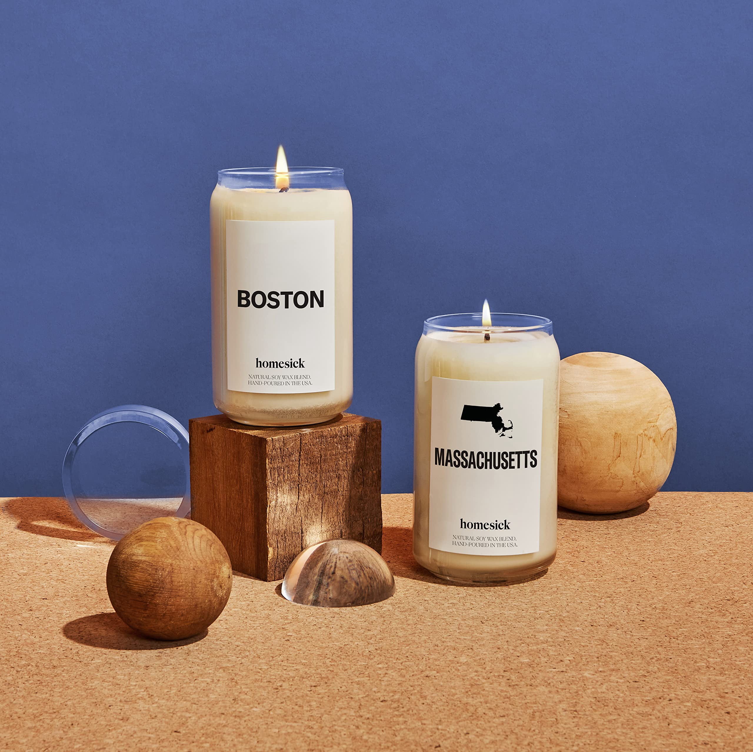 Homesick Premium Scented Candle, Massachusetts - Thumbnail 5