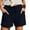 Navy, variant on Cathalem Shorts for Women High Waisted Womens Comfy Casual Pocketed Loose Fit Shorts Plus Size(Blue,XL)