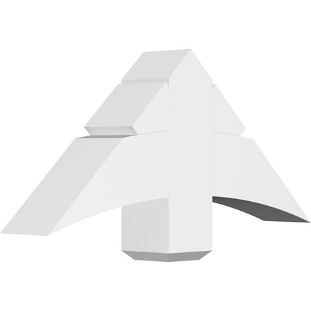 

36 W x 16 1/2 H x 6 D x 6 F 11/12 Pitch Alberta Architectural Grade PVC Gable Bracket
