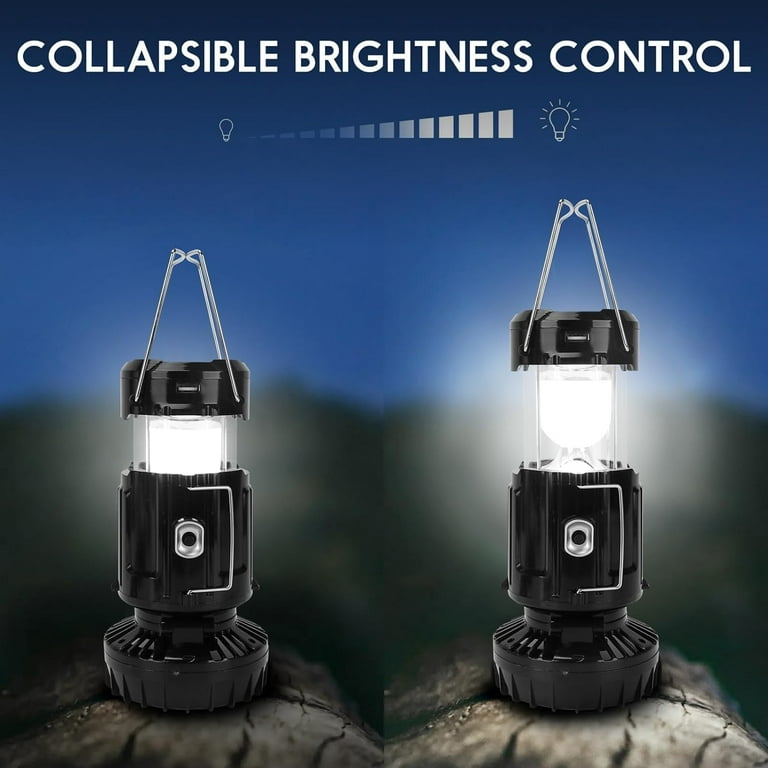 Keyrank Solar Rechargeable LED Camping Lantern with Fan photo 8