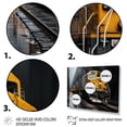 thumbnail image 3 of Designart "Geometric Momentum Yellow and Grey Train I" Transportation Floater Framed Canvas Print, 3 of 7