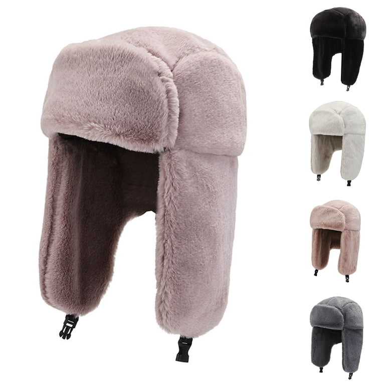 Brown Retro Velvet Versatile Coldproof Winter Trapper Hat With Ear Protection Japanese Retro Solid Color Velvet Pilot Hat Winter Outdoor  main image 4