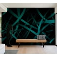 thumbnail image 3 of Tiptophomedecor Abstract Wallpaper Wall Mural - Dark Background, 3 of 7