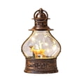 thumbnail image 2 of Christmas Decorations Indoor Outdoor Under 10$ Clearance! Christmas LED Lantern Decor Ornament, Vintage Hanging Lamp with Santa Snowman Reindeer Inside, Warm Light Tabletop Home Party Decoration, 2 of 8
