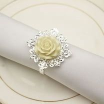 WHAMVOX  6 Pcs Round Napkin Holders Napkins Portable Rings Hotel Wedding Banquet