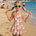 thumbnail image 3 of Tutolipy Bunny Pattern Sleeveless Bathing Suit, Skirt Girls One Piece Swimsuit for Summer Beach Size 12-13 Years, 3 of 8