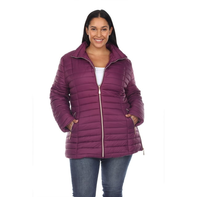 White Mark Manteau Matelassé pour Femme