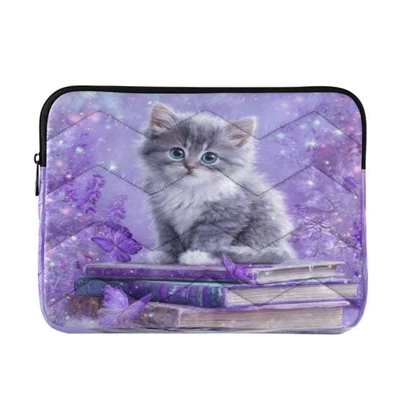 RMDQTR 16in Laptop Bag Briefcases Computer Inner Bags Computer Bags Laptop Sleeves Work Travel School Bag Adorable Baby Cat Pattern