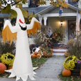 thumbnail image 4 of Halloween Inflatable Scary White Ghost with LED Flame Light Evil Scary Horror Waterproof Outdoor LED Light Ghost for Halloween Garden Party Yard Lawn, 4 of 5