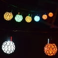 thumbnail image 5 of TRIANU Solar Lantern Glass Ball, Multicolor LED Solar Lanterns Outdoor Waterproof Patio Decor Solar Garden Lights Hanging Solar Lights Outdoor Decorative Lantern for Yard Tree, 2 Pack, 5 of 7